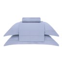 Ver imagem 1 de Jogo de Cama Queen Bud Vision New Colors Azul 4 Peças Cetim 300 Fios 100% Algodão Buddemeyer