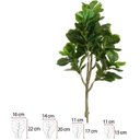 Ver imagem 1 de Planta Artificial Arvore Ficus Lyrata Real Toque X82 Verde 1,5m