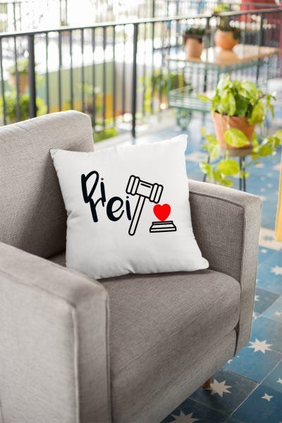 Capa de Almofada Personalizada Direito 40x40 - Laminina - 2