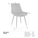 Ver imagem 5 de Kit 2 Cadeiras Chicago Poltrona Estofada Tainá Pu Vintage