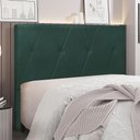 Ver imagem 6 de Cabeceira Para Cama Box Casal Aquilla 140cm Veludo - SSX Multicoisas Spezzia Verde