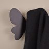 Gancho de Parede Borboleta Preta para Pendurar Roupas Bolsas Casacos Multiuso Luft Masutti - 3