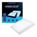 Ver imagem 1 de Lum. Painel Led Sob. Quadrado Branco 24w 6500k - Lumanti
