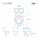 Ver imagem 2 de Tampa de Vaso Poliester Fiori Bege Claro para Bacia Fiori