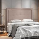 Ver imagem 2 de Cabeceira Cama Box Casal King 195cm Paolla P02 Linho Bege Cru - Mpozenato