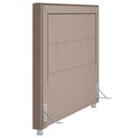Ver imagem 4 de Cabeceira Cama Box Casal King 195cm Paolla P02 Linho Bege Cru - Mpozenato