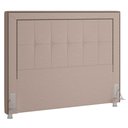 Ver imagem 1 de Cabeceira Cama Box Casal King 195cm Paolla P02 Linho Bege Cru - Mpozenato
