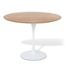 Ver imagem 1 de Mesa de Jantar Tulipa Redonda 150cm Freijó Branco