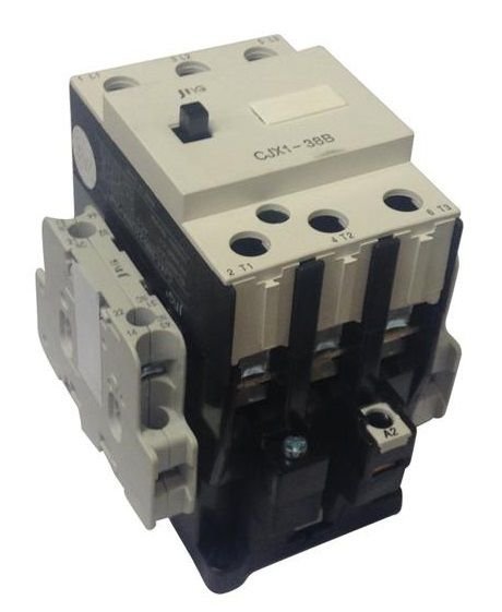 Heschen Contattore CA CJX1-22/22 – Bobina 220V AC 50/60Hz – 3 Poli 22A 380V – 2NO+2NC – Montaggio Su Guida DIN