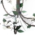 Ver imagem 5 de Lustre Rústico Artesanal Sala de Jantar Moderna com Flores 06 Lâmpadas - Branco