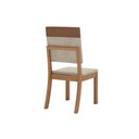 Ver imagem 4 de Kit 2 Cadeiras Sala Jantar Mila Plus 2 Un Nature/corano Caramelo/linho Creme - Henn
