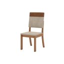 Ver imagem 3 de Kit 2 Cadeiras Sala Jantar Mila Plus 2 Un Nature/corano Caramelo/linho Creme - Henn