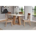 Ver imagem 7 de Kit 2 Cadeiras Sala Jantar Mila Plus 2 Un Nature/corano Caramelo/linho Creme - Henn