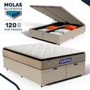 Ver imagem 2 de Cama Box Baú + Colchão Gazin de Molas Ensacadas Pillow Top Air Pro Queen 158 cm