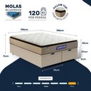 Ver imagem 4 de Cama Box Baú + Colchão Gazin de Molas Ensacadas Pillow Top Air Pro Queen 158 cm