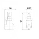 Ver imagem 2 de Registro de Pressão Base Cerâmico 1/2 Volta 3/4" Docol