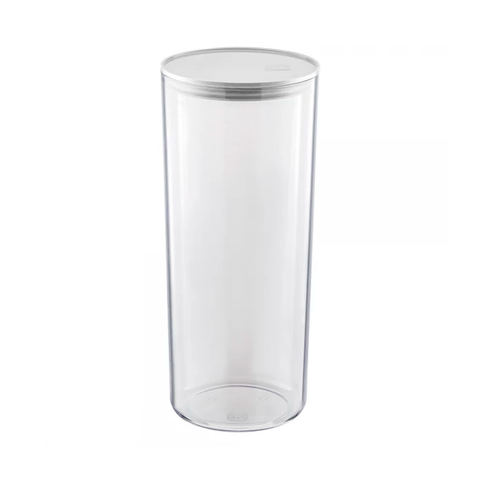 Pote Hermético Uz 2,5l Transparente C/tampa Branco Uz1302-br