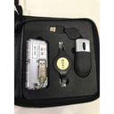 Ver imagem 2 de Mini Kit Usb Viagem Mouse Teclado Num Hub 4 Portas Cabo Rede