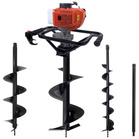 Perfurador de Solo DPS523M 2,5HP com Easy Start e 3 Brocas Laranja