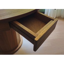 Mesa de Carteado com Gavetas e Porta Copos Vintage - 1,09x0,80 - com Xadrez - Vermelho - 7