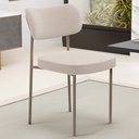 Ver imagem 2 de Kit 02 Cadeiras para Sala de Jantar Melina Base Arena L02 Bouclê Creme - Lyam Decor