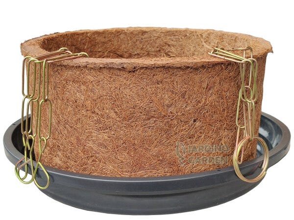 VASO PARA PLANTA XAXIM Nº3 COM PRATO E CORRENTE 03 KIT - 1