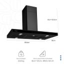 Ver mais imagens de Coifa Suggar de Ilha Safira 90 cm Preto TP1592PT 220V