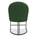Ver imagem 4 de Cadeira Poltrona de Jantar Bela Suede Base Metálica Industrial Preto Pallazio Verde