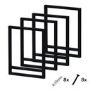 Ver imagem 3 de Kit 4 Suporte Prateleira Dupla 30cm Estilo Industrial