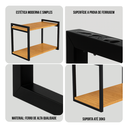Ver imagem 5 de Kit 4 Suporte Prateleira Dupla 30cm Estilo Industrial