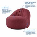 Ver imagem 6 de Poltrona Orgânica Giratória Estofada Design Moderno Luna Espresso Móveis