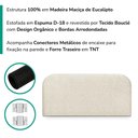 Ver imagem 5 de Cabeceira Painel Suspenso Casal 160 cm Alana Organica Boucle Bege Artte