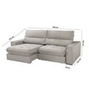 Ver imagem 4 de Sofá Aspem Veludo 02 Módulos de 80cm B25cm Meu Sofá Online