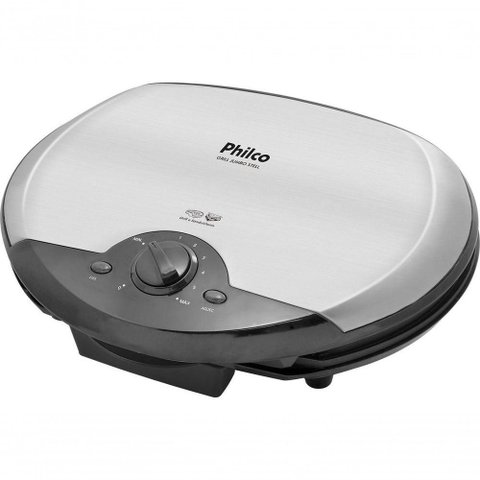 Sanduicheira e Grill Jumbo Steel com Placas Antiaderentes 1500W Preto 110V