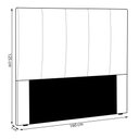 Ver imagem 5 de Cabeceira Queen Size Casal 1,60m Erza Linho Natural-gran B