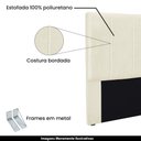 Ver imagem 4 de Cabeceira Queen Size Casal 1,60m Erza Linho Natural-gran B