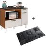 Kit Cooktop Fogão Itatiaia Essencial 5 Bocas Mais Balcao Master 2 Portas 1 Gaveta - 1