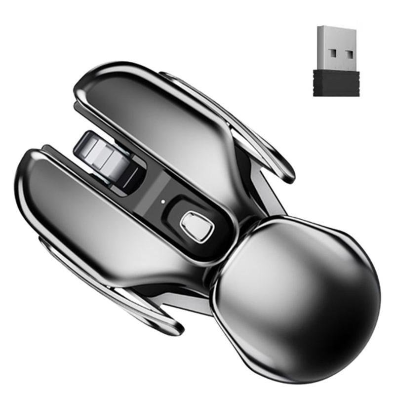 Mouse de Ferro Ergonômico Recarregável 2.4g