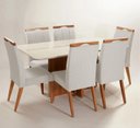 Ver imagem 1 de Mesa de jantar + 6 cadeiras Paris Tampo Atenas 180 cm A 12