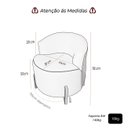 Ver imagem 5 de Poltrona Orgânica Pé de Madeira para Sala Confortável e Reforçada Bouclé