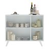 Aparador Buffet 3 Portas Retrô Veneza Multimóveis MP1009 Branco - 6