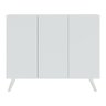 Aparador Buffet 3 Portas Retrô Veneza Multimóveis MP1009 Branco - 7