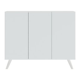 Aparador Buffet 3 Portas Retrô Veneza Multimóveis MP1009 Branco - 7 Aparador Buffet 3 Portas Retrô Veneza Multimóveis MP1009 Branco - 7