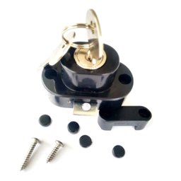 Fechadura Vidro Leito para Envidraçamento De Sacada Preto - 1