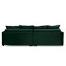 Sofá Cama Retrátil e Reclinável 2,30m com Molas Carol Veludo Verde Adonai Estofados - 7