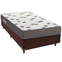Ver imagem 1 de Cama Box Marrom e Colchão Light Espuma D33 Solteiro Ortobom