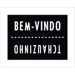 Tapete Estampado Capacho Bem-vindo Tchauzinho - 1