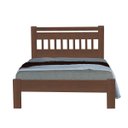 Ver imagem 4 de Cama Casal 140x190 Estrela Fabricada em Madeira Maciça Cor Escura Tabaco