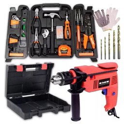 Maleta E Ferramentas 169 Pçs/furadeira 500w Mandril 1/2 Fort 127V - 1