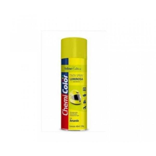 Tinta Spray Chemicolor Luminosa Amarelo 400ml - 1